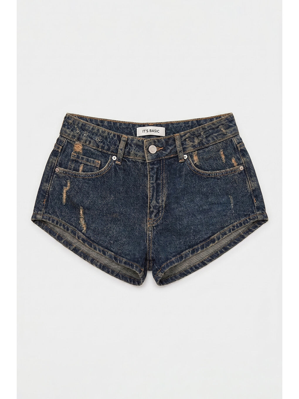 Mavi Kadın Koyu Jean 11s6 Süper Mini %100 Pamuk Denim Şort