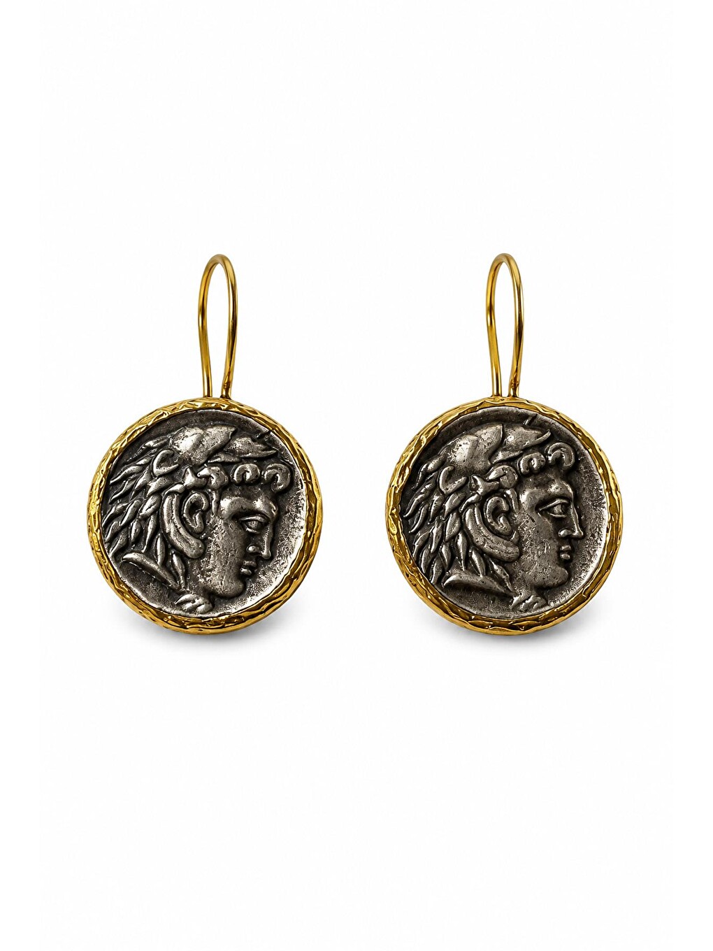 Sarı Antik Ceasar Küpe