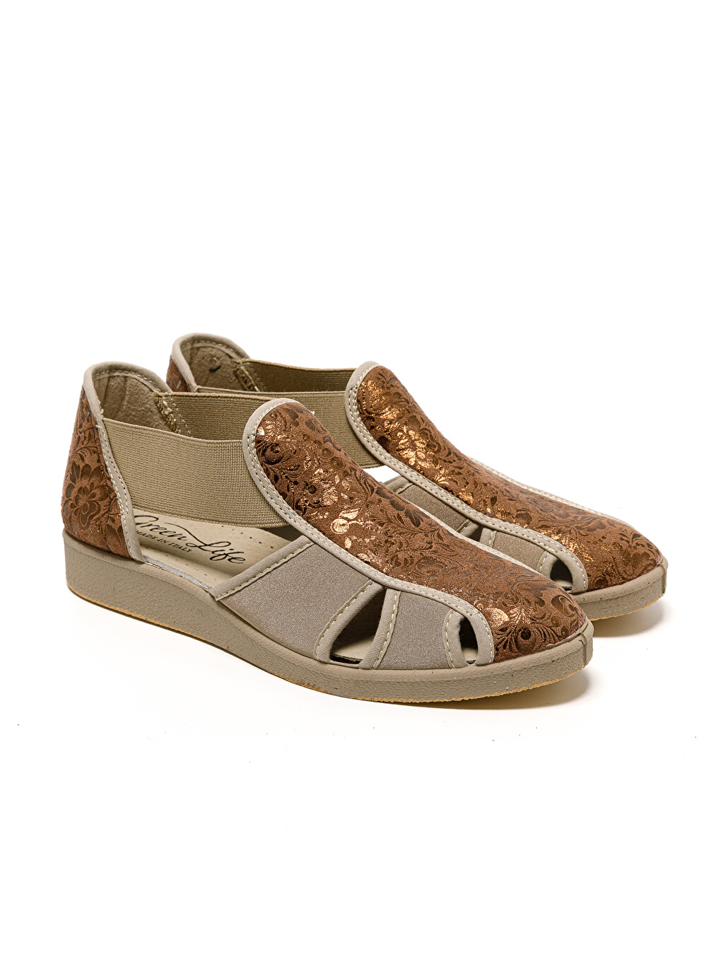 Kahverengi Kadın Sandalet 169 STRETCH WOMEN'S FOOTWEAR Brown-2