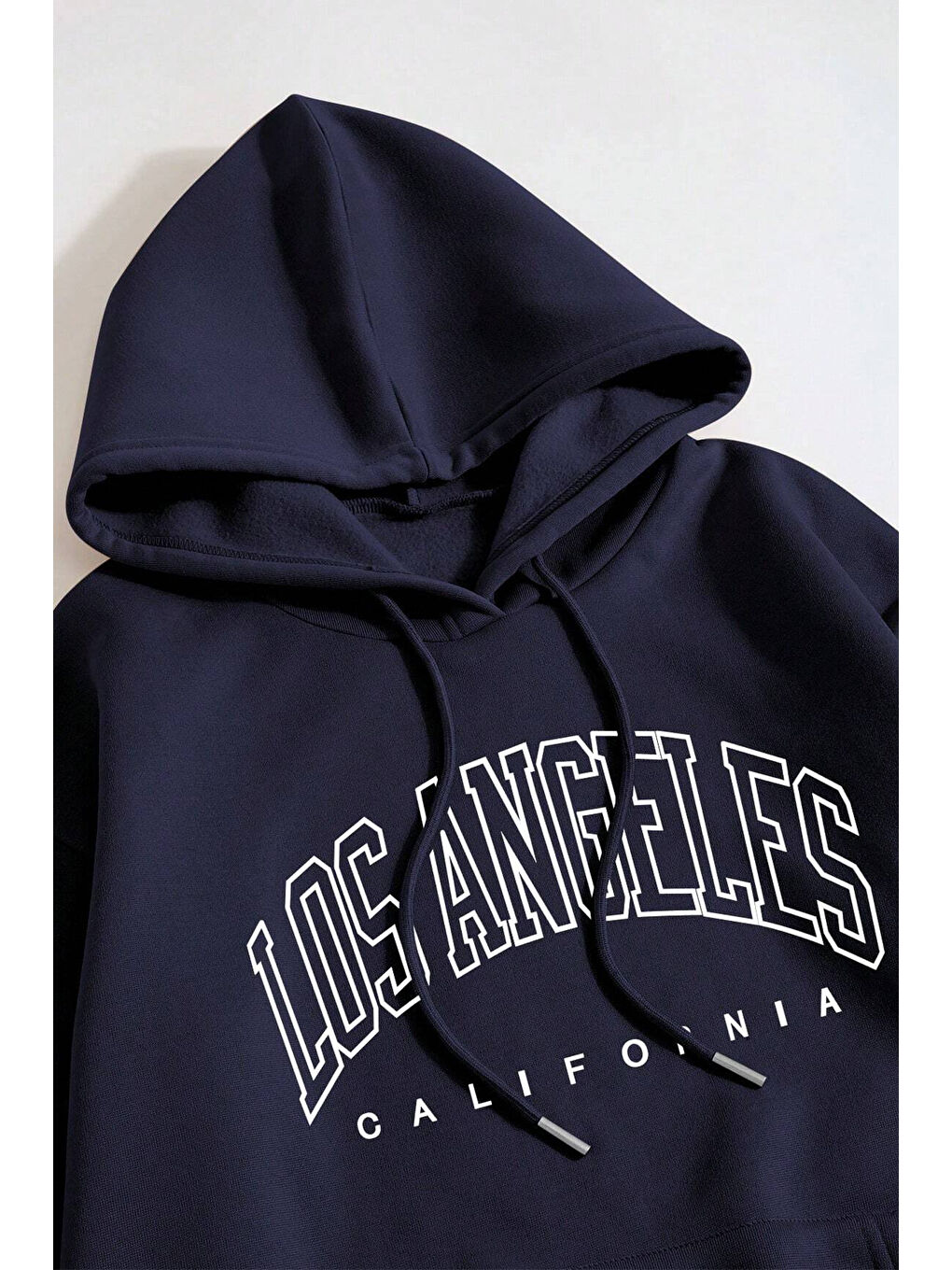 uyguntarz Lacivert Unisex Los Angles Baskılı Sweatshirt - 2