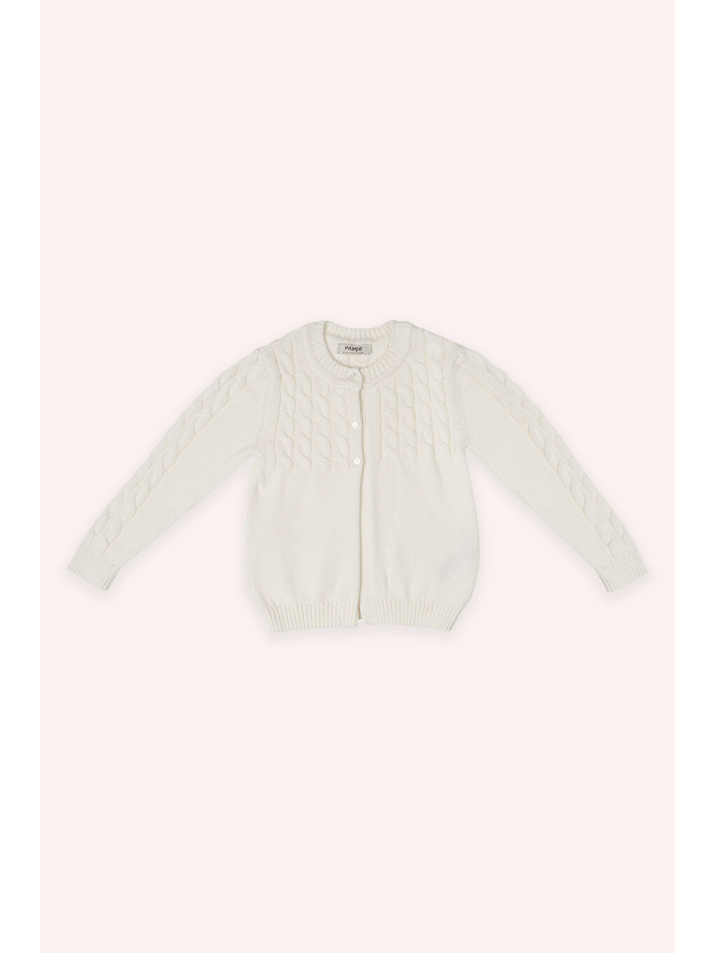 Ekru Kız Çocuk Triko Hırka