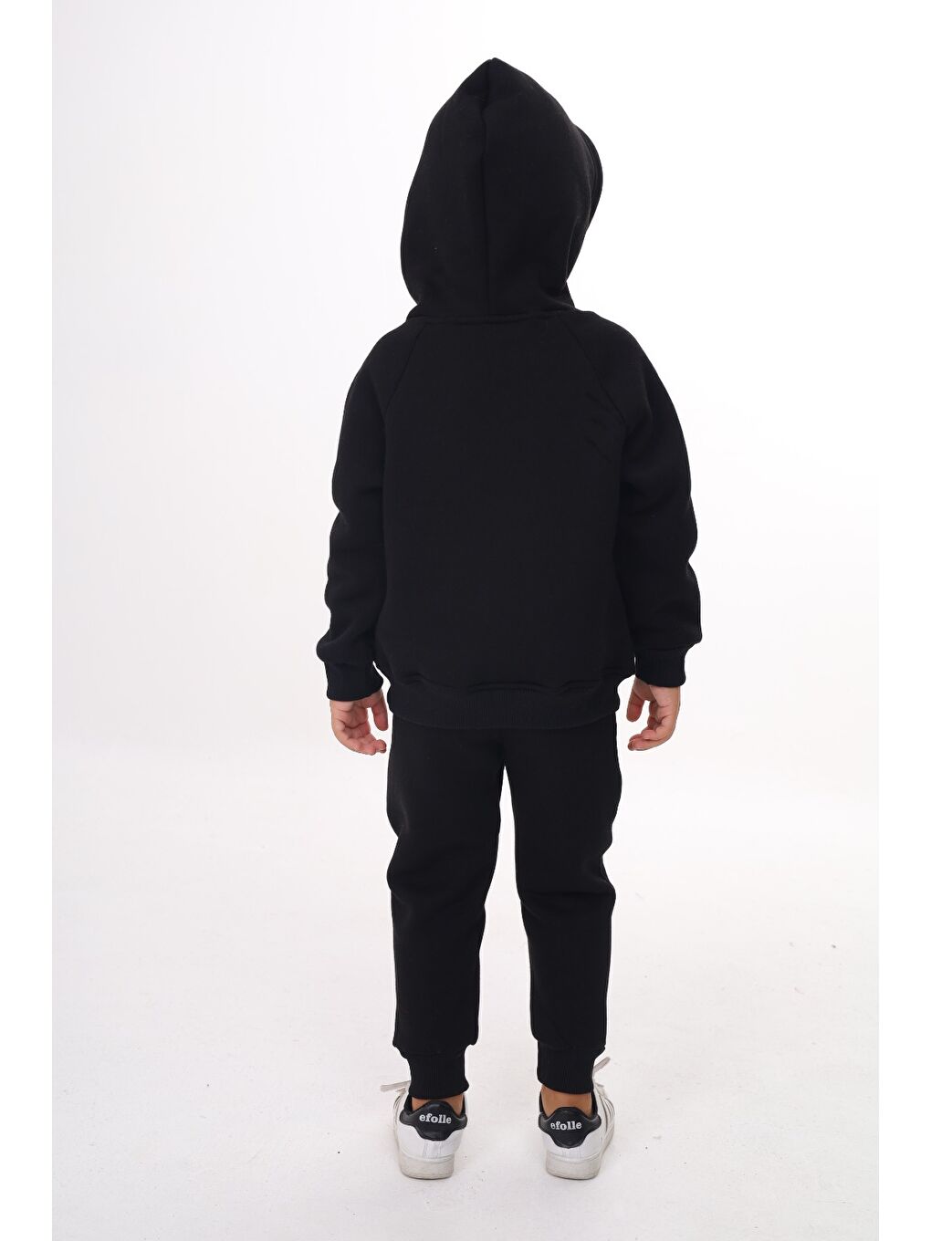 Siyah Erkek Çocuk Nakışlı Eşofman Takım-3