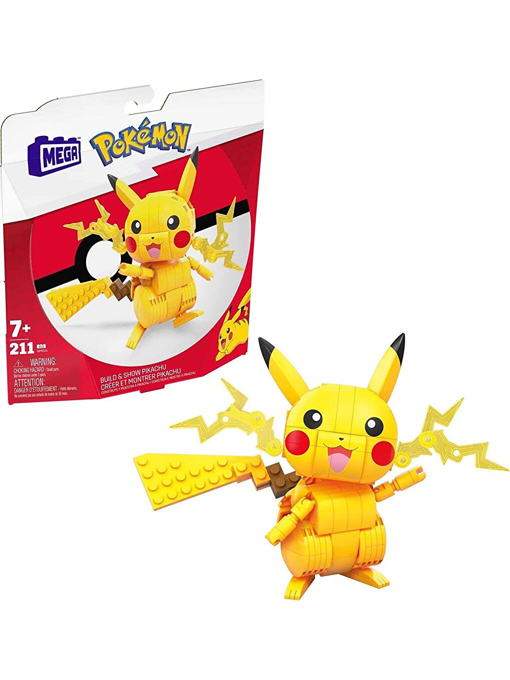 Mega Bloks Renksiz Mega Construx Pokemon Yap ve Oyna GMD31