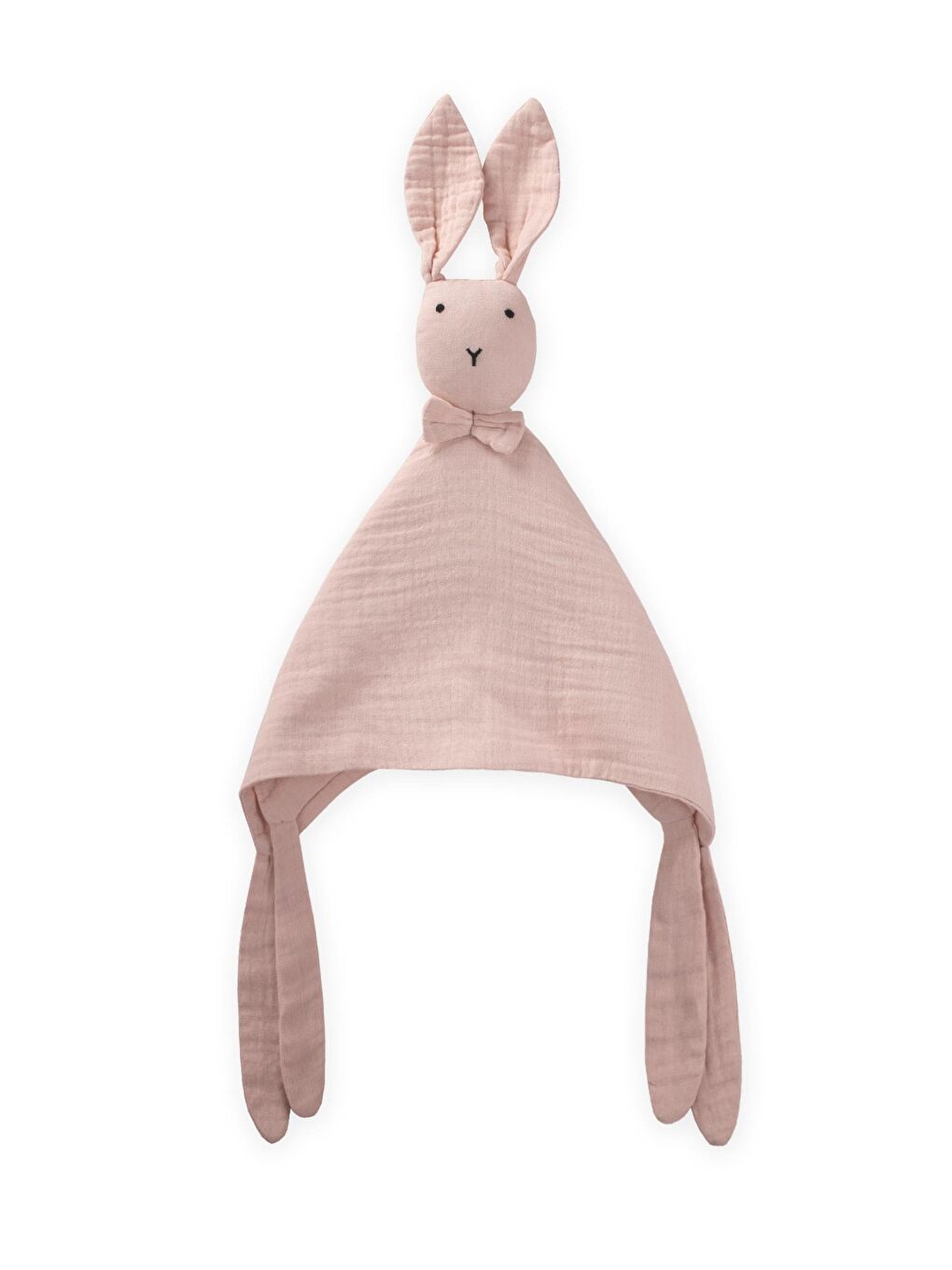 Tavşan Müslin Uyku Arkadaşı (Yıkanmıştır) 40X40 Cm Pudra