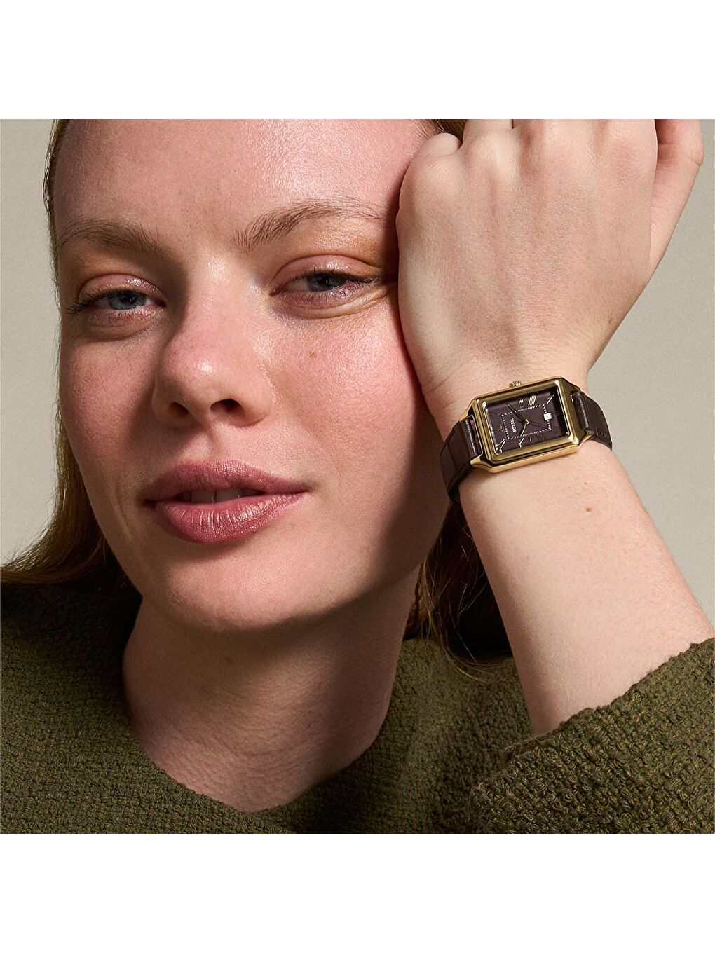 Kahverengi FES5367 Kadın Kol Saati-3