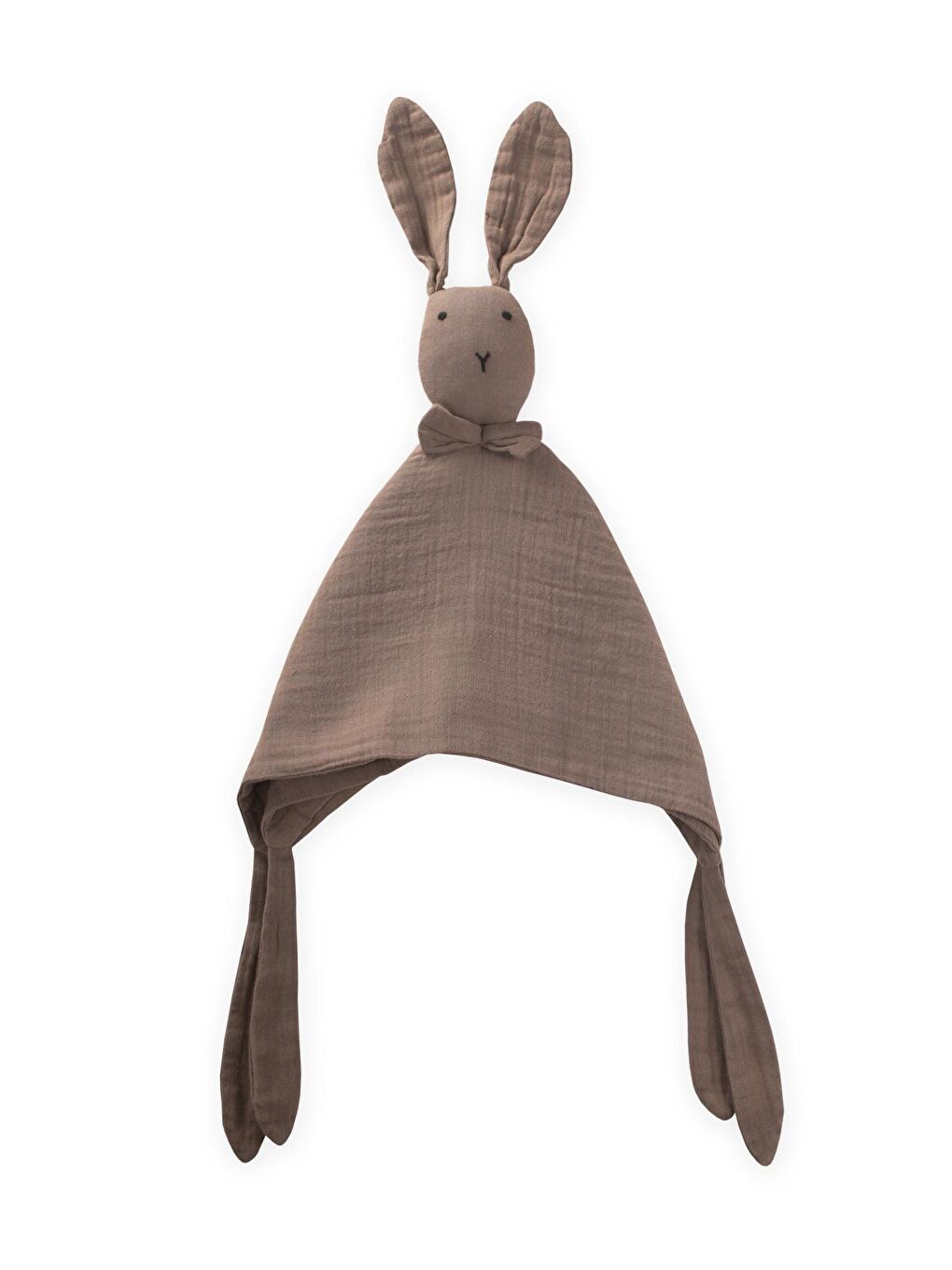 Tavşan Müslin Uyku Arkadaşı (Yıkanmıştır) 40X40 Cm Toprak