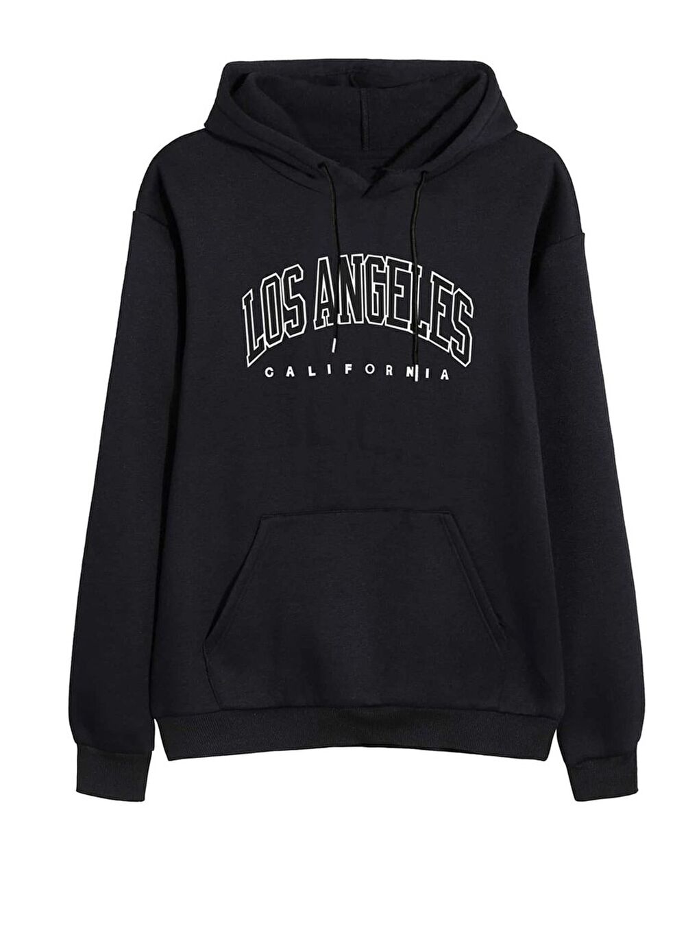 uyguntarz Siyah Unisex Los Angles Baskılı Sweatshirt