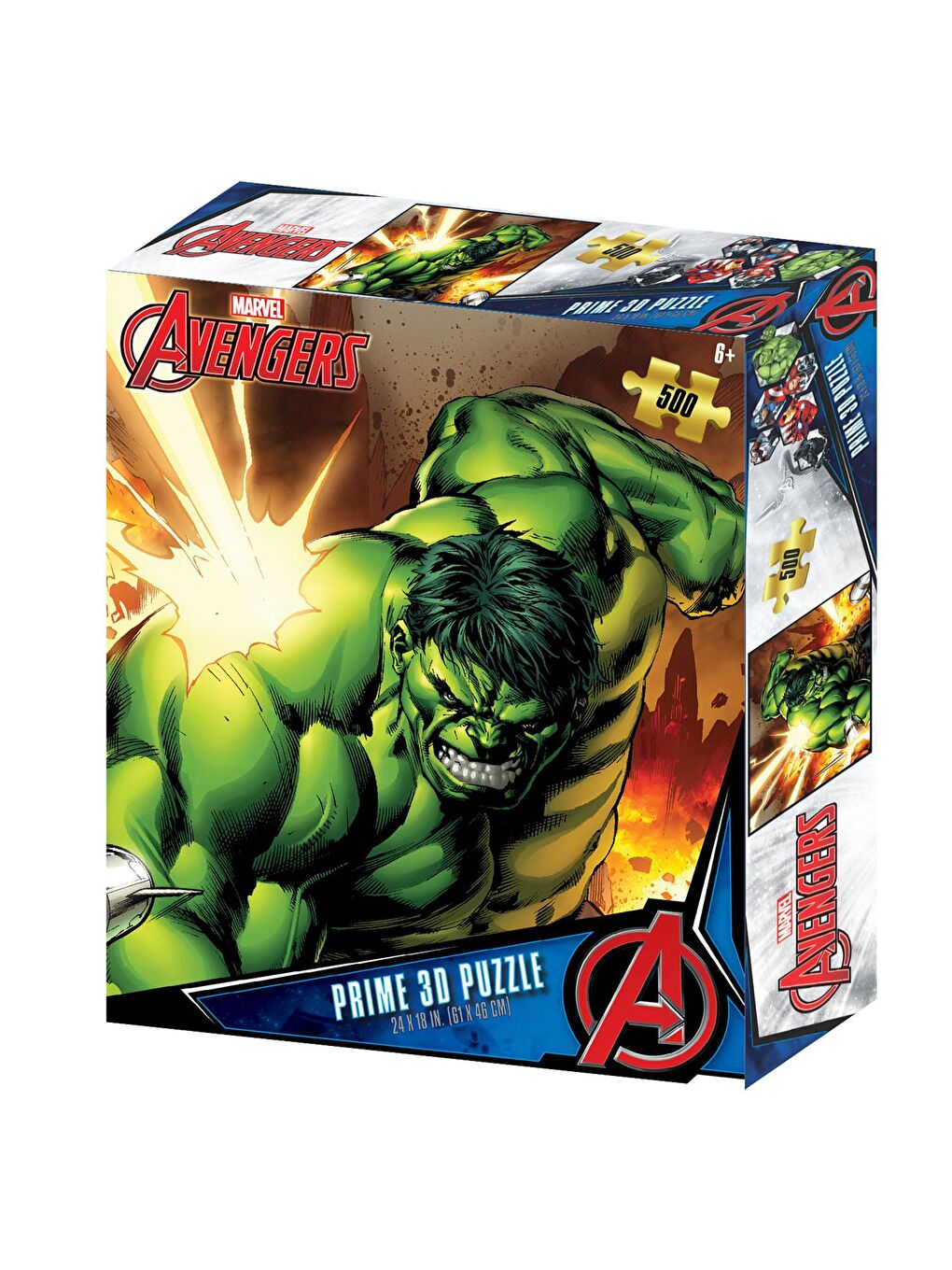 Prime 3D Renksiz Avengers The Hulk 500 Parça Yetişkin Puzzle 32672