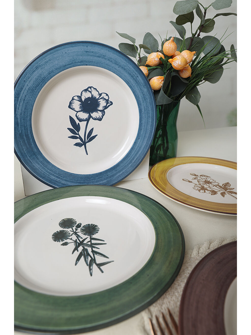 Karışık Floral Essence Servis Tabağı 28 Cm 4 Adet-2