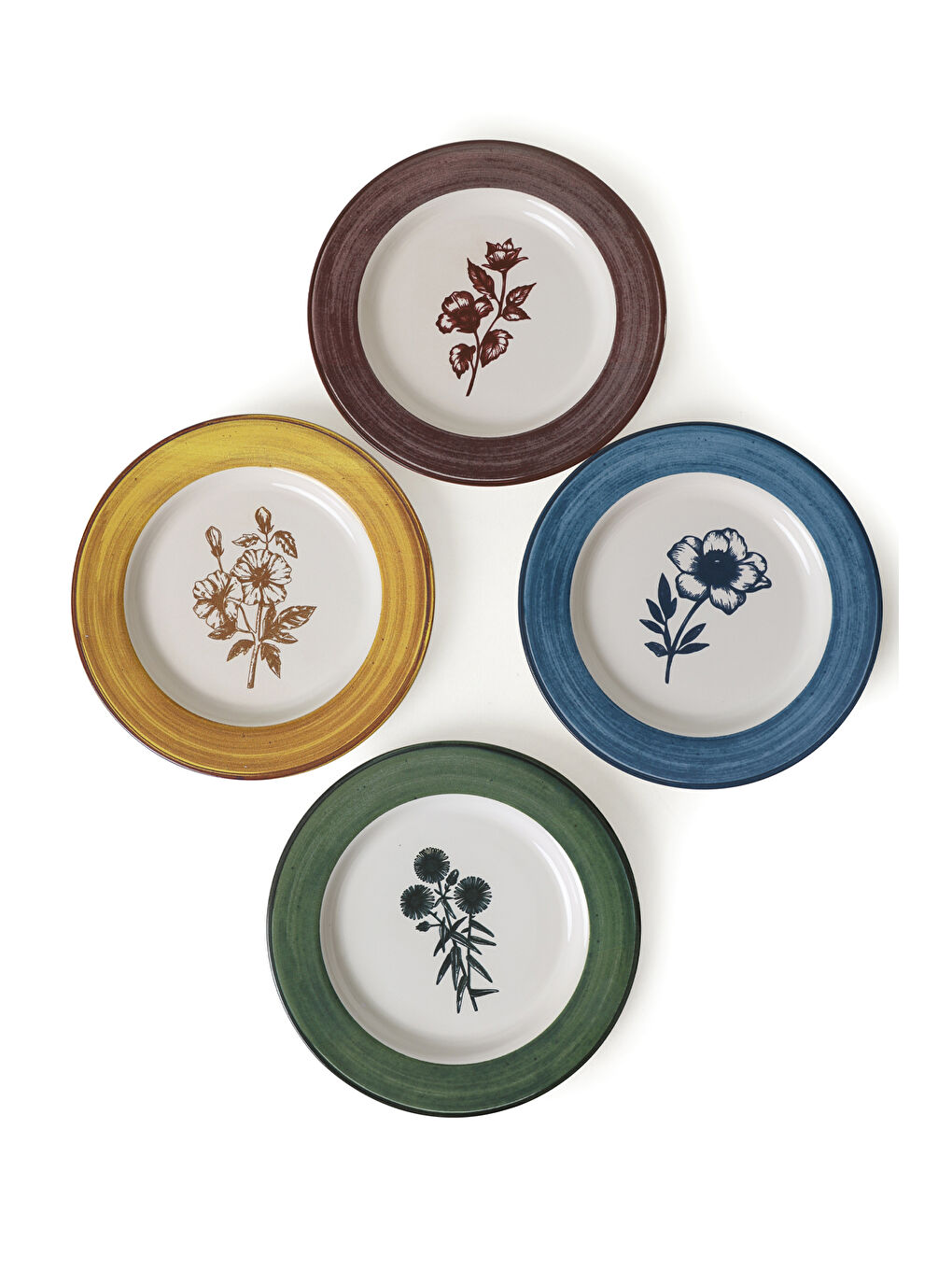 Karışık Floral Essence Servis Tabağı 28 Cm 4 Adet-7