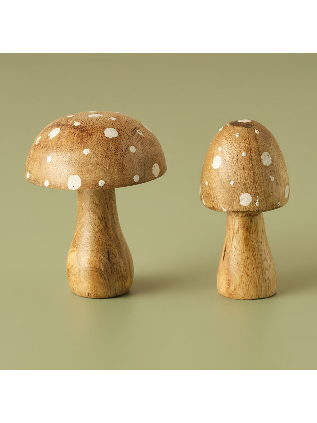 Mushroom Mango Ağacı Obje 2'li Kahverengi (7x10 cm)