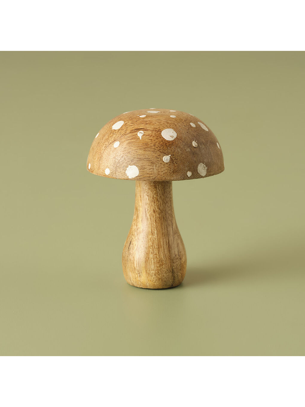 Mushroom Mango Ağacı Obje 2'li Kahverengi (7x10 cm)-1