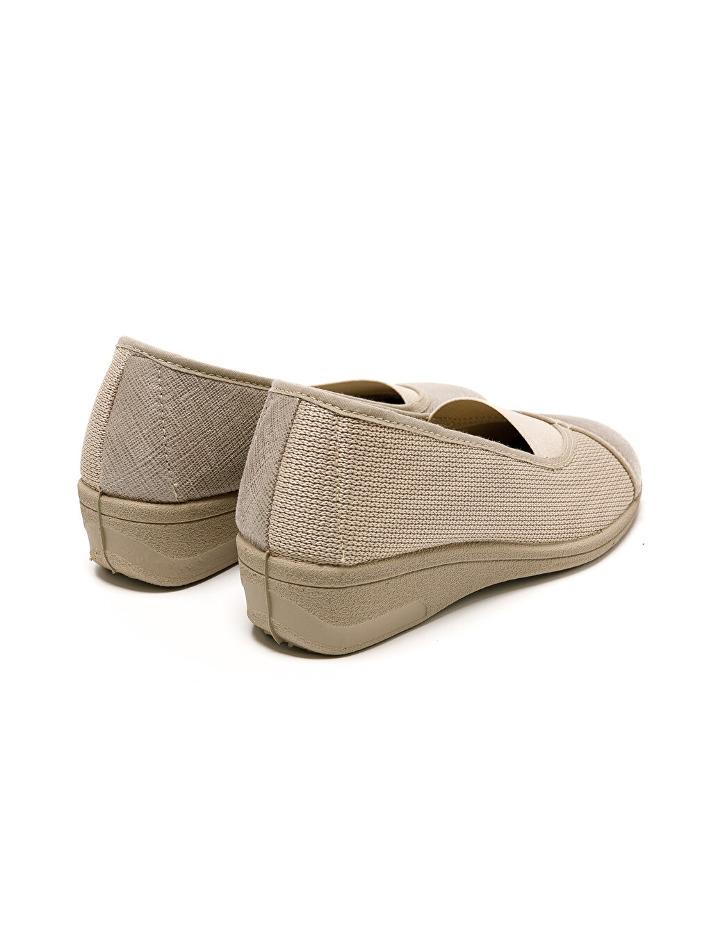 Bej Kadın Klasik Ayakkabı 7337 STRETCH WOMEN'S FOOTWEAR Beige-4