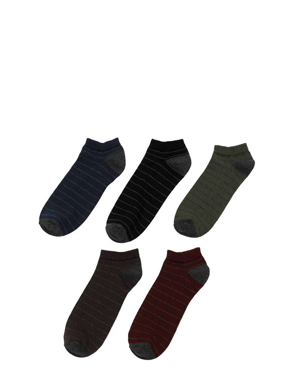 LINE 5 LI PTK-M 4PR Siyah Erkek 5'li Patik Çorap