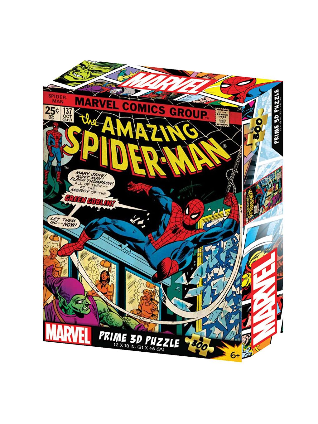 Prime 3D Renksiz Marvel Comics Spider-Man 300 Parça Puzzle 33194