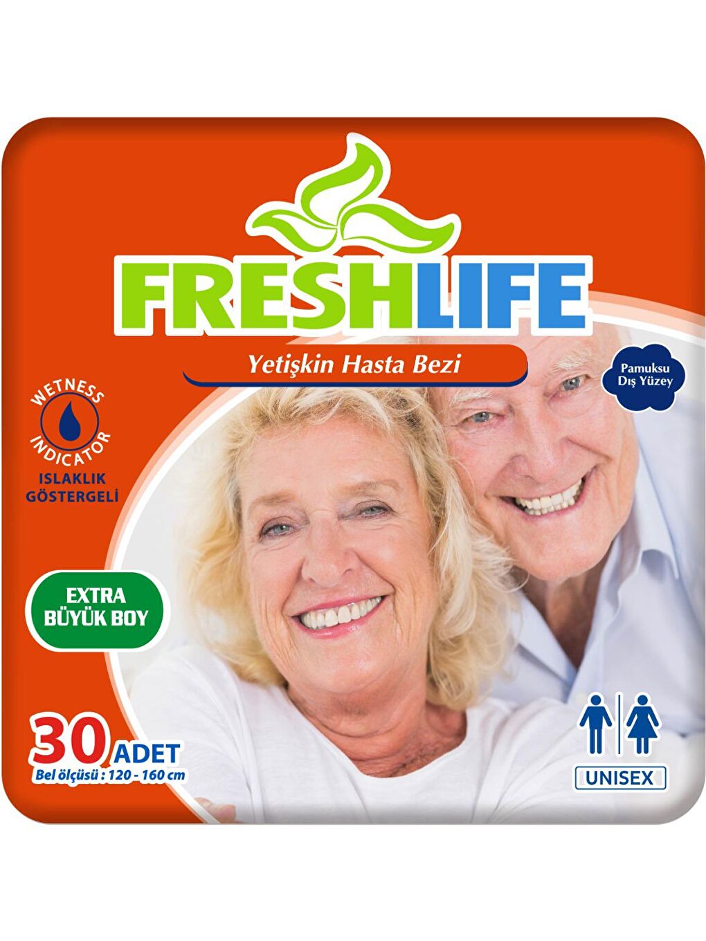 FRESHLIFE Renksiz Xlarge Yetişkin Hasta Bezi 30 Adet