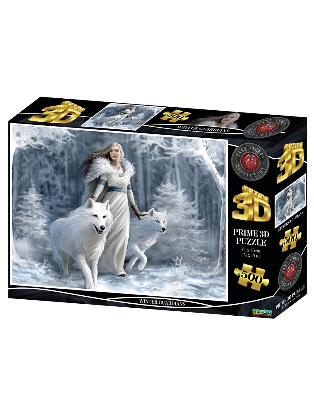 Prime 3D Renksiz Winter Guardians 500 Parça Yetişkin Puzzle 10141