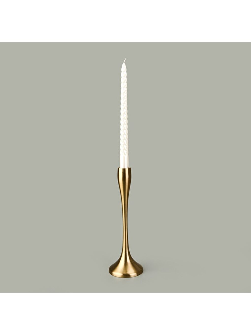 Golden Star Şamdan - Sarı - 17 cm-1