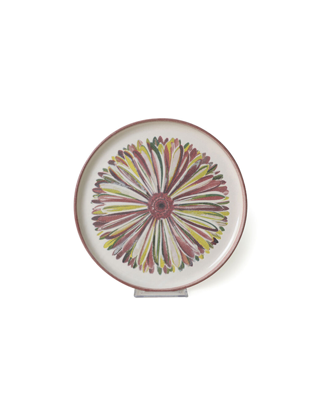 Karışık Serene Flower Nordıc Pasta Tabağı 22 Cm 4 Adet-4