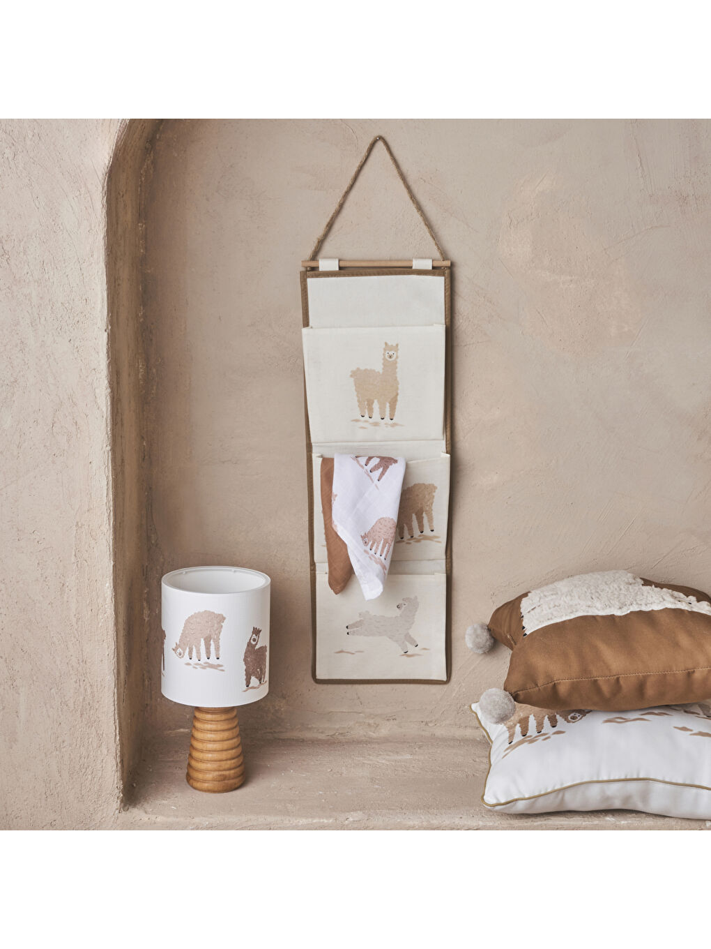 Alpaca Önlük Seti 2'li Bej (40x21 cm)-1