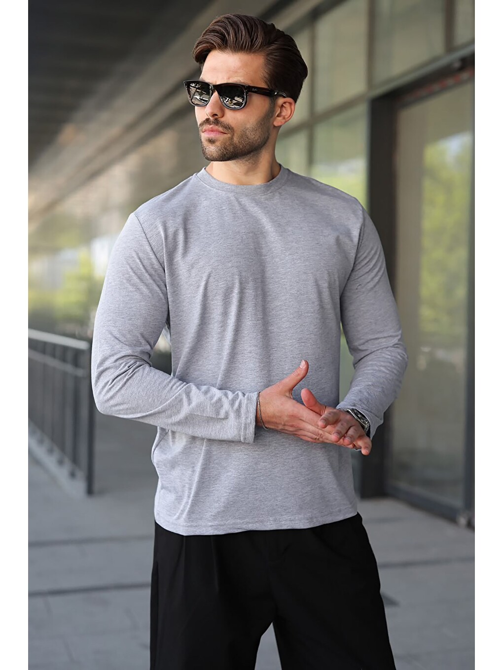 Grimelanj %100 Pamuklu Slim Fit Erkek Tişört E7187-3