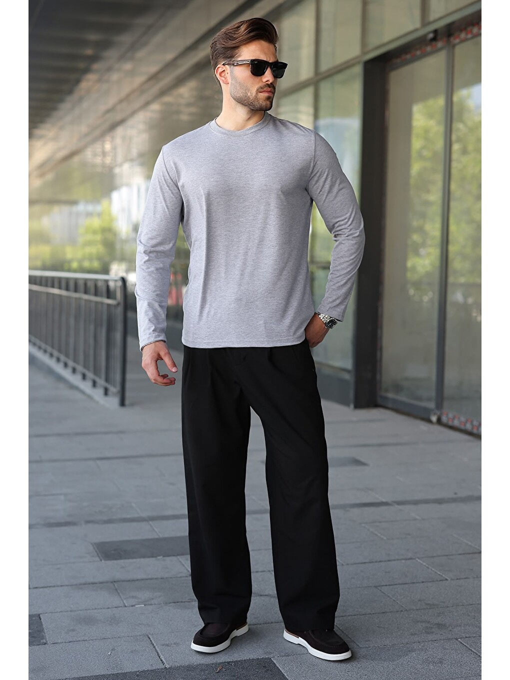 Grimelanj %100 Pamuklu Slim Fit Erkek Tişört E7187-4