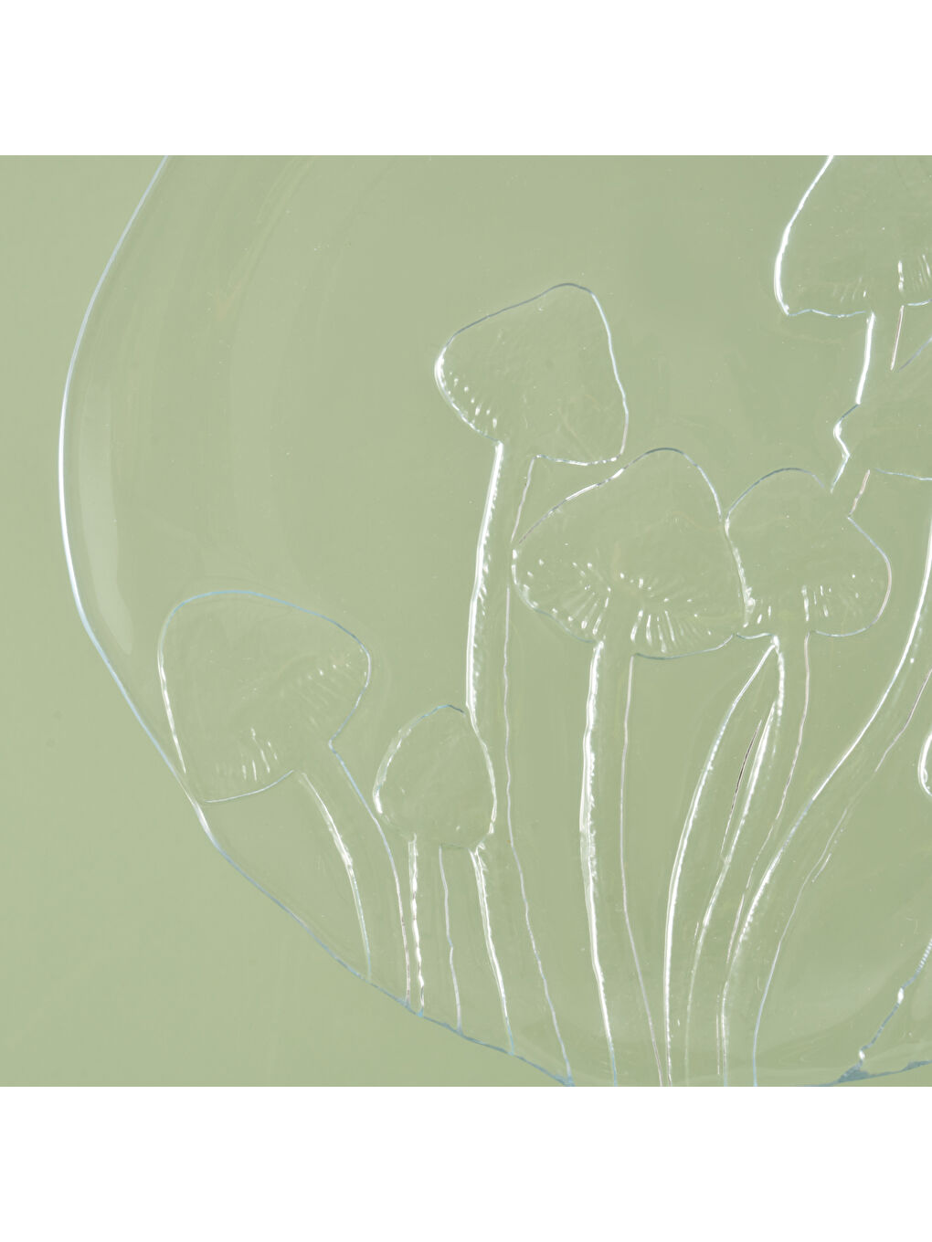 Bella Maison Bej Mushroom Amorf 4'lü Cam Tabak Naturel (28 cm) - 1