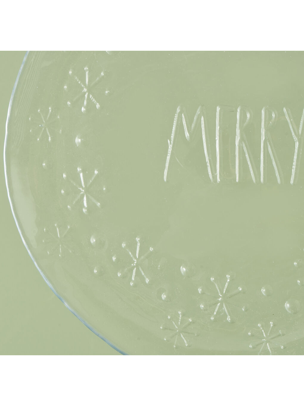 Bej Merry 4'lü Cam Servis Tabağı Naturel (28 cm)-1