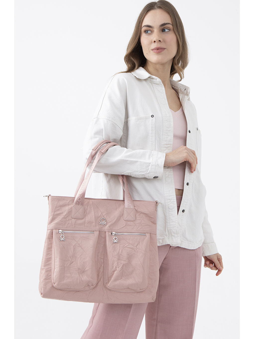 Kadin Kol Çantasi Pembe BNT1472-3
