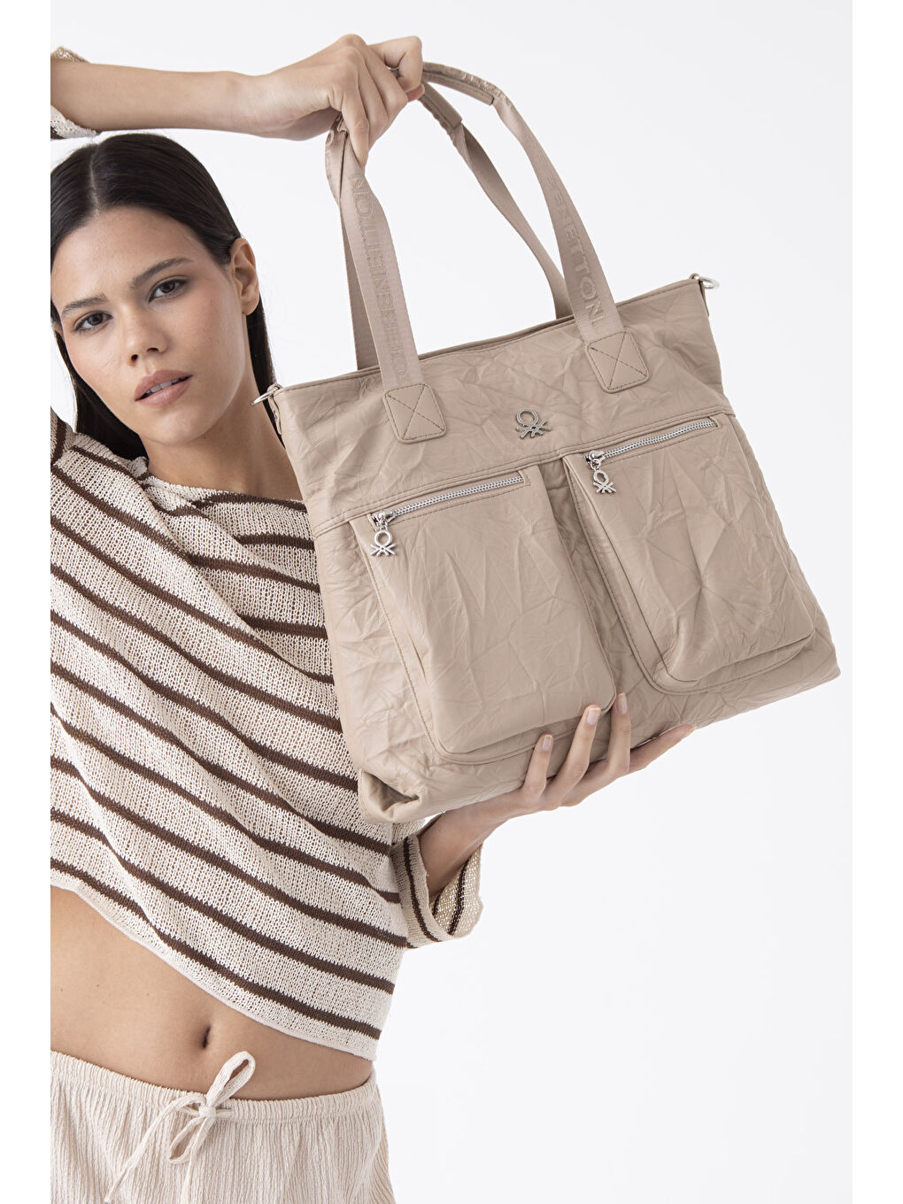 Bej Kadin Kol Çantasi Ten BNT1472