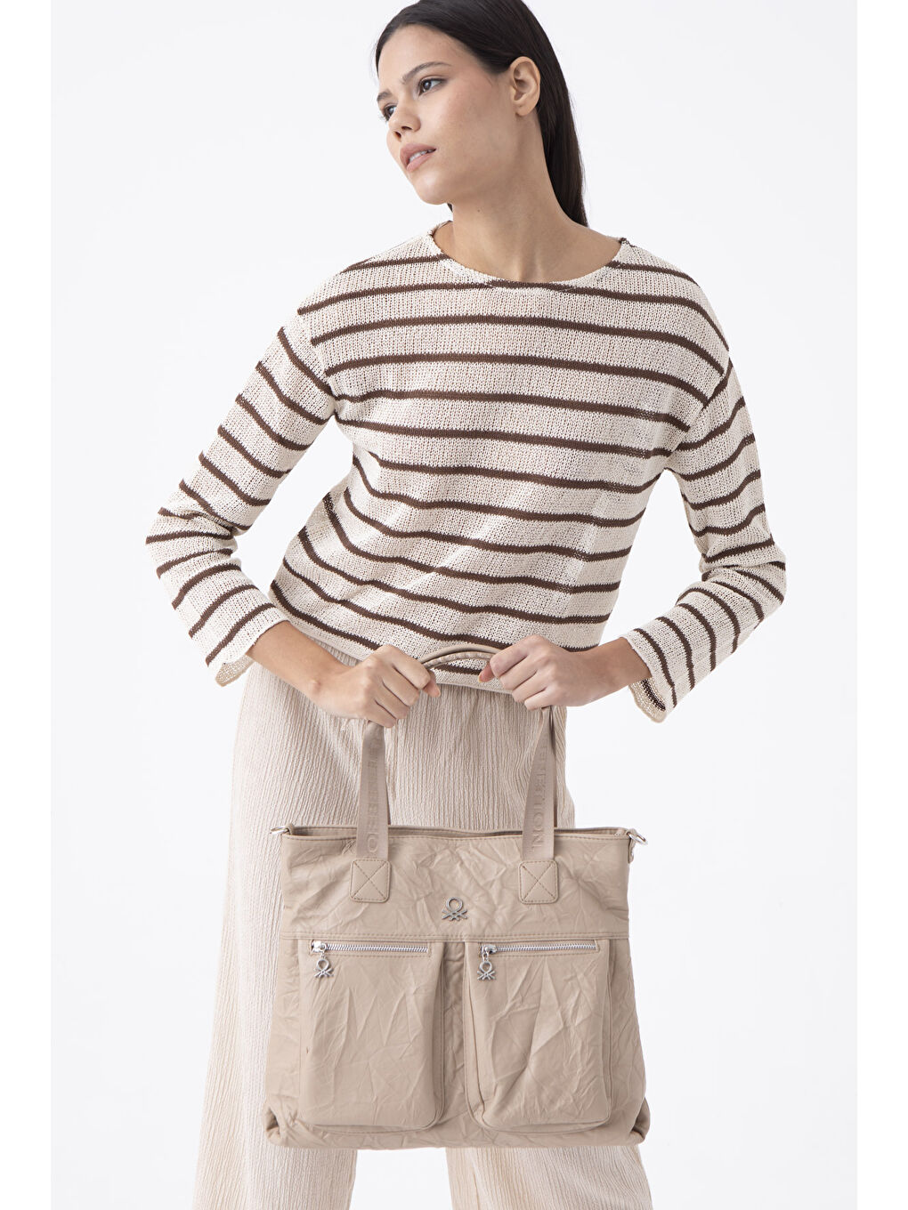 Bej Kadin Kol Çantasi Ten BNT1472-3