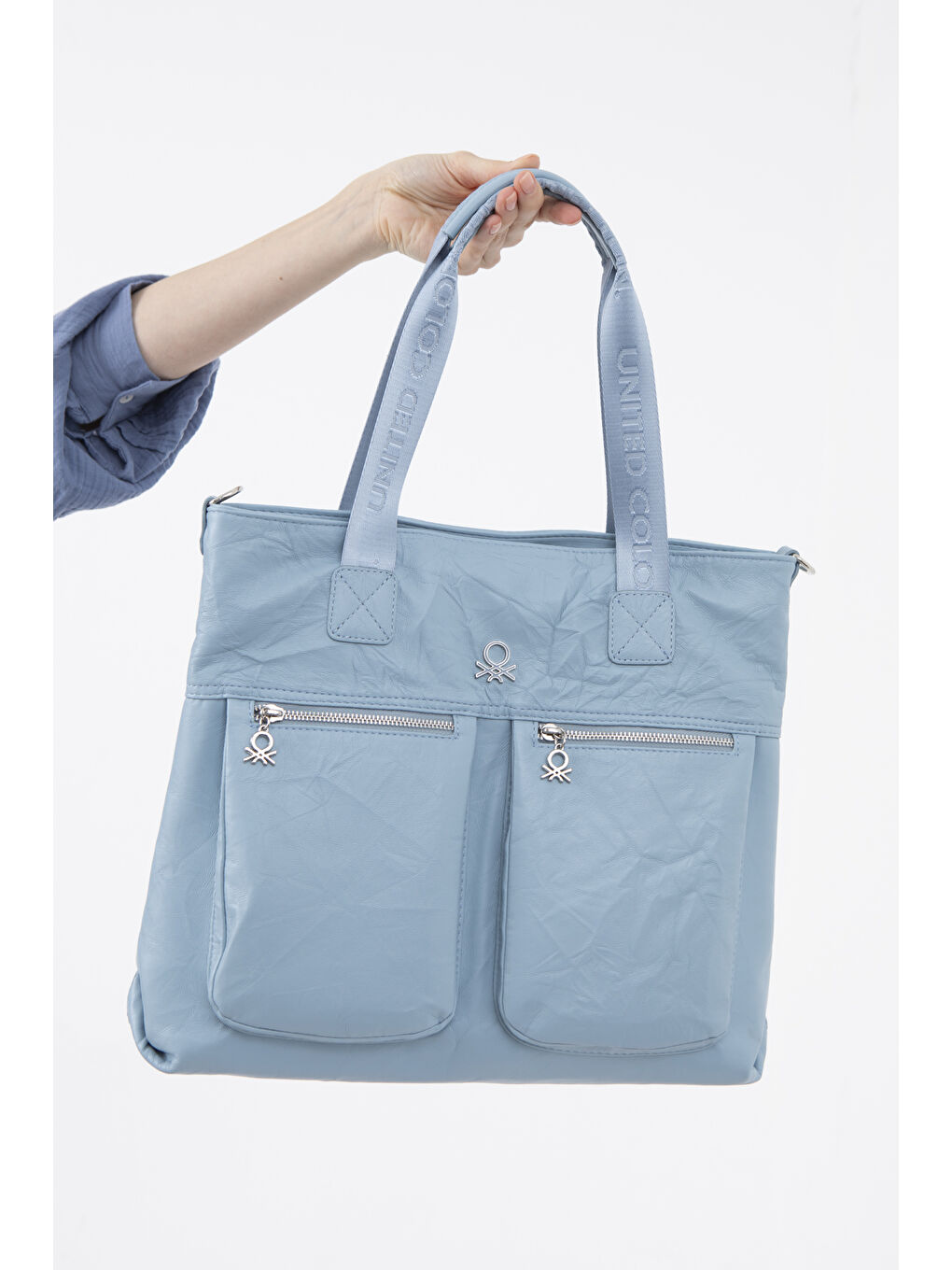 Kadin Kol Çantasi Mavi BNT1472-3