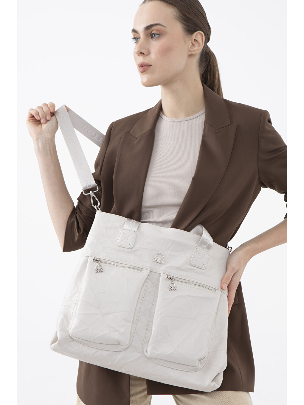 Kadin Kol Çantasi Bej BNT1472-1