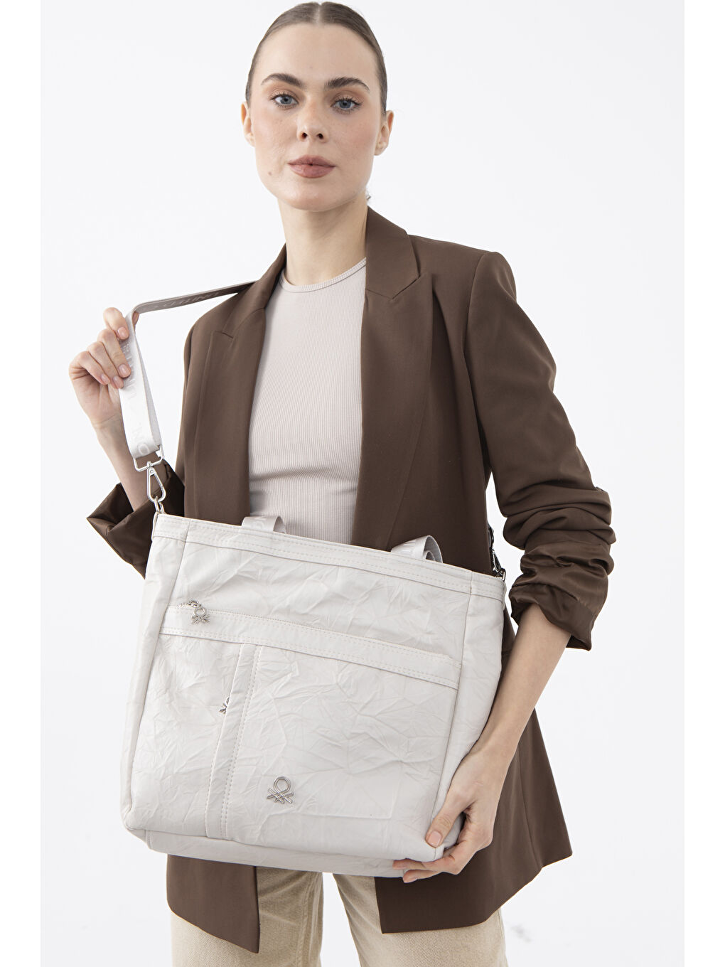 Kadin Kol Çantasi Bej BNT1473-1