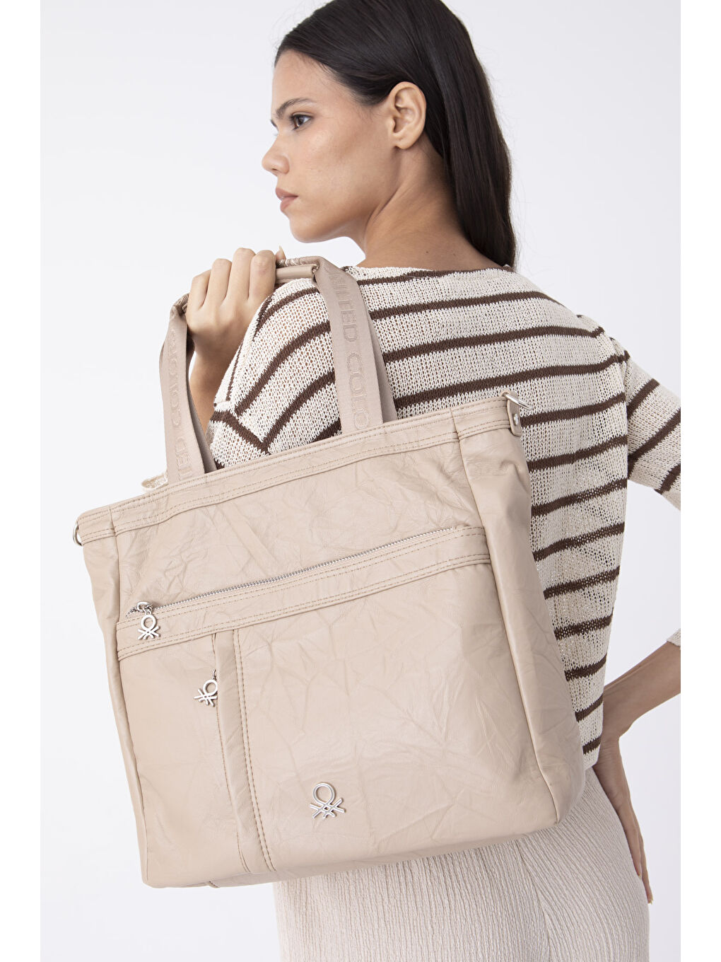 Bej Kadin Kol Çantasi Ten BNT1473-2