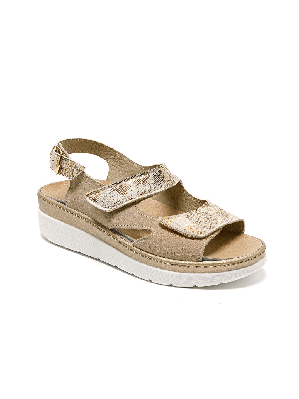 Bej Kadın Sandalet 5686 STRETCH WOMEN'S FOOTWEAR-1