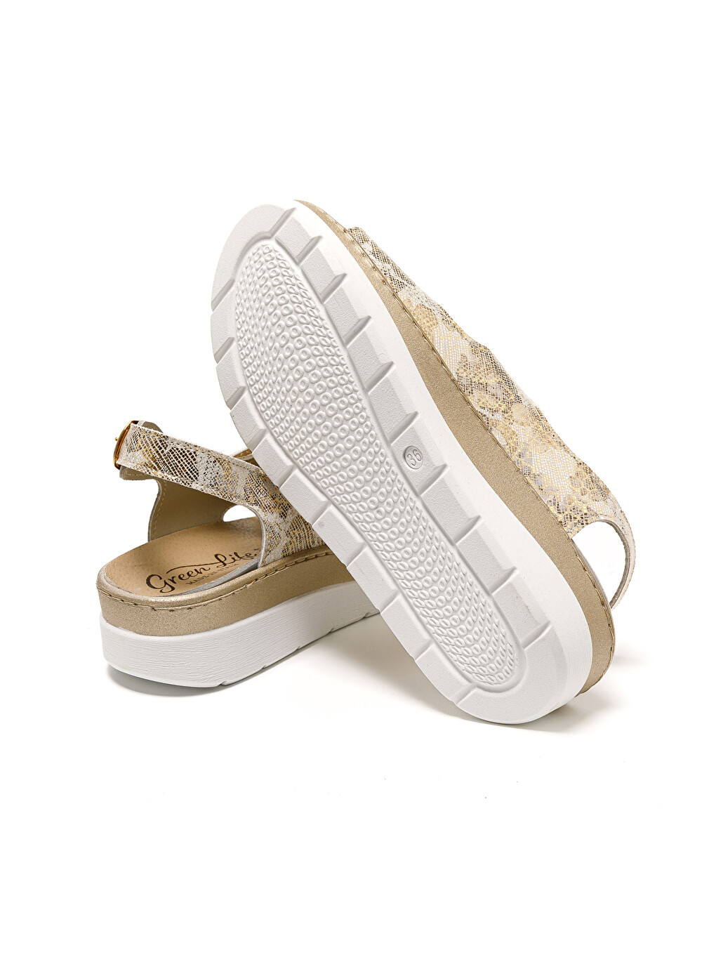 Bej Kadın Sandalet 5686 STRETCH WOMEN'S FOOTWEAR-5