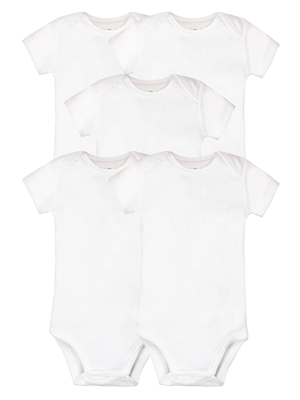 Bebek Beyaz Body Set 5'li Paket Beyaz