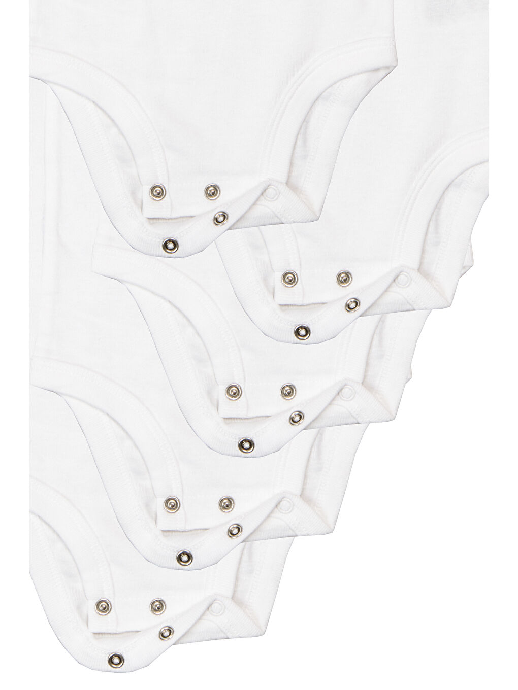 Bebek Kolsuz Body Set 5'li Paket Beyaz-8