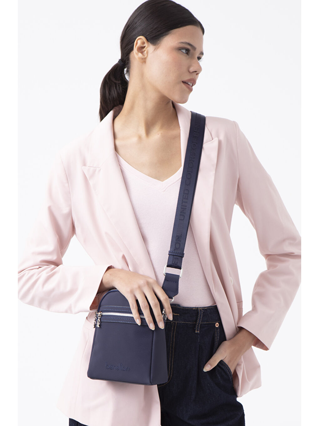 Lacivert Kadin Çapraz Çanta Laci̇vert BNT1584-1