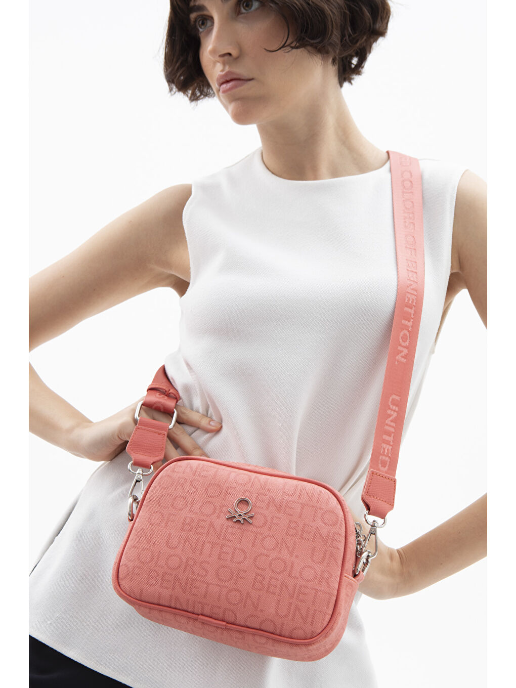 Pembe Kadin Çapraz Çanta Mercan BNT1585