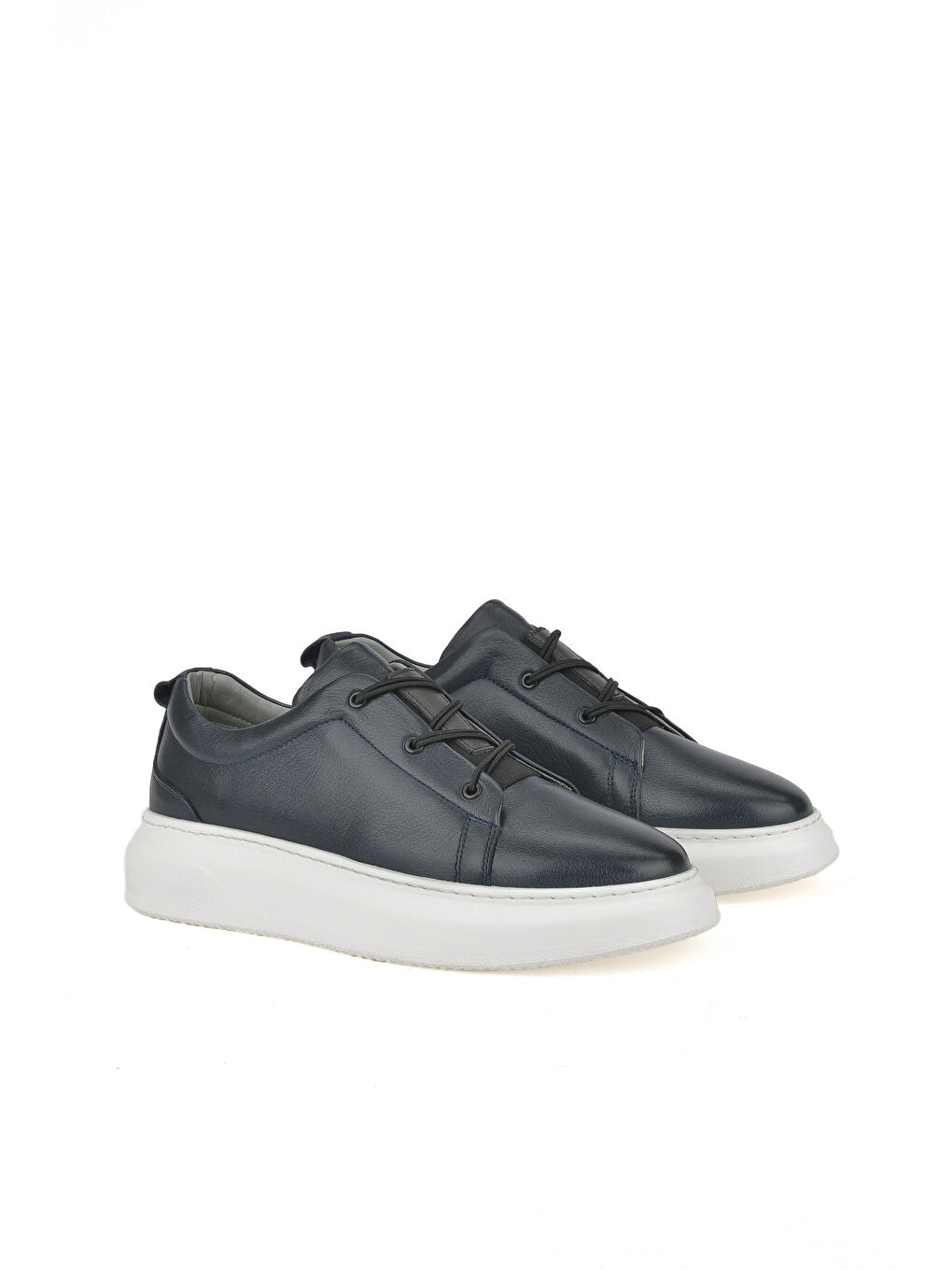 Erkek Hakiki Deri Sneaker 151987Z133 Lacivert-1