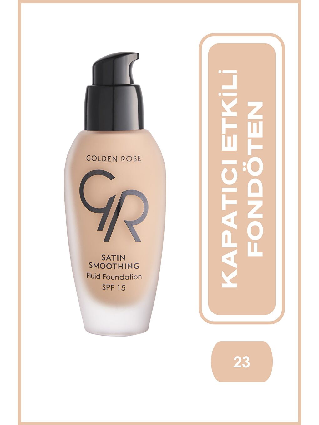 Likit Fondöten - Satin Smoothing Fluid Foundation Spf 15 No: 23 34ml 8691190114237