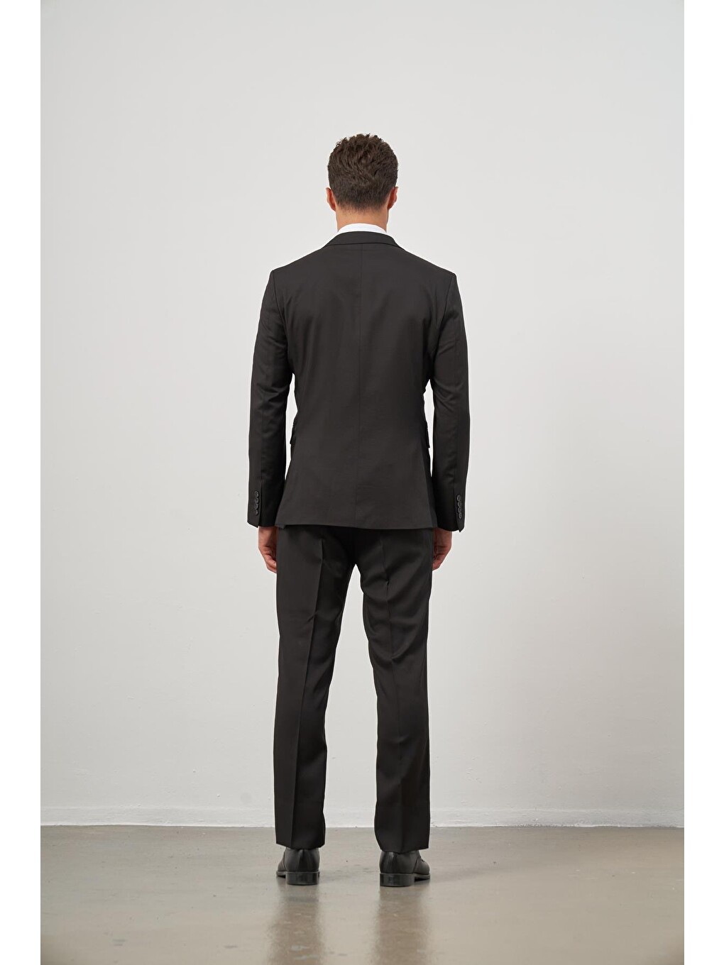 Siyah Kılıç Yaka Yelekli 6 Drop Slim Fit Classic Takım Elbise 1001245152-6