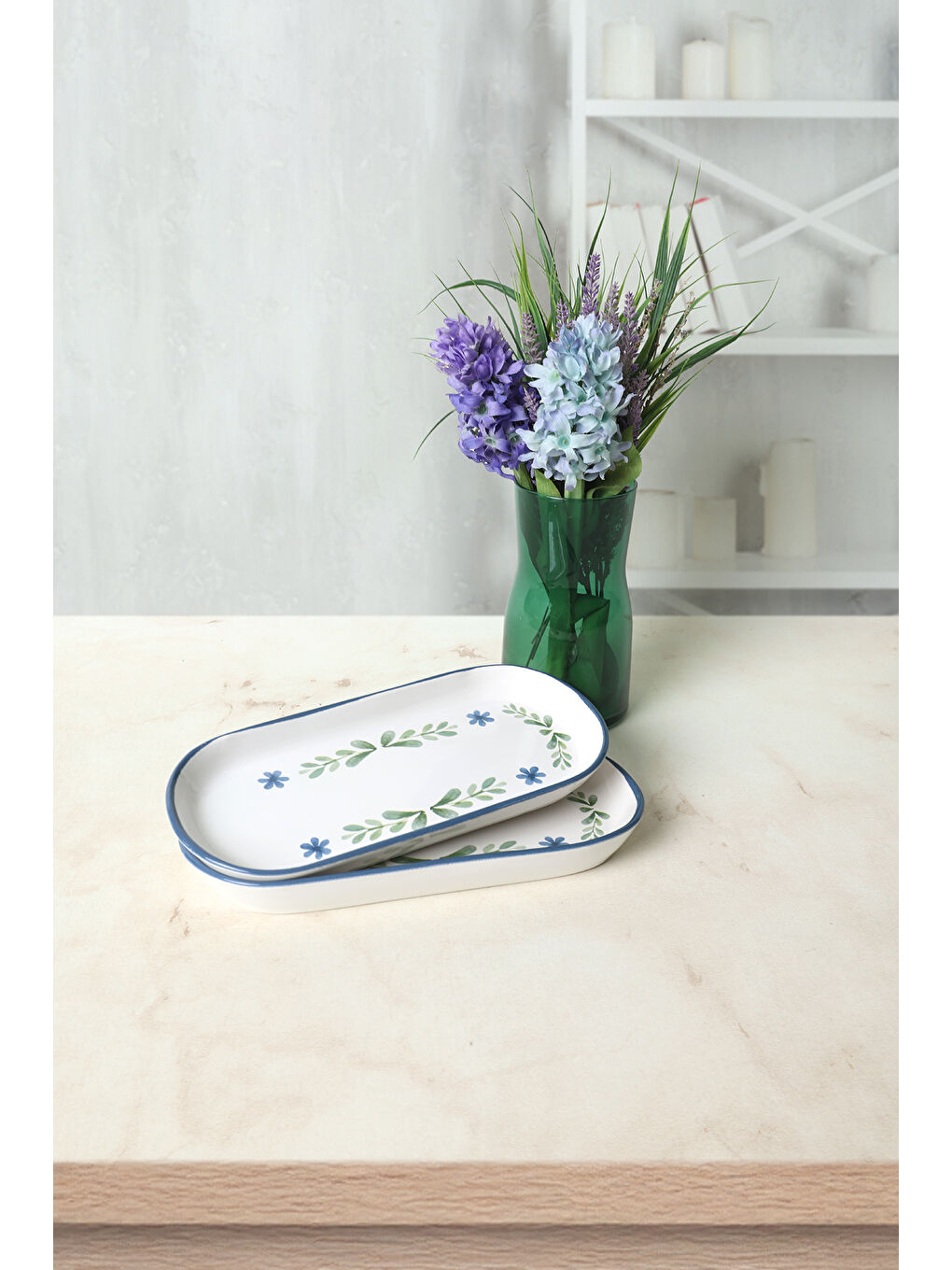 Karışık Daphne Noyan Kayık Tabak 26 Cm 2 Adet-3