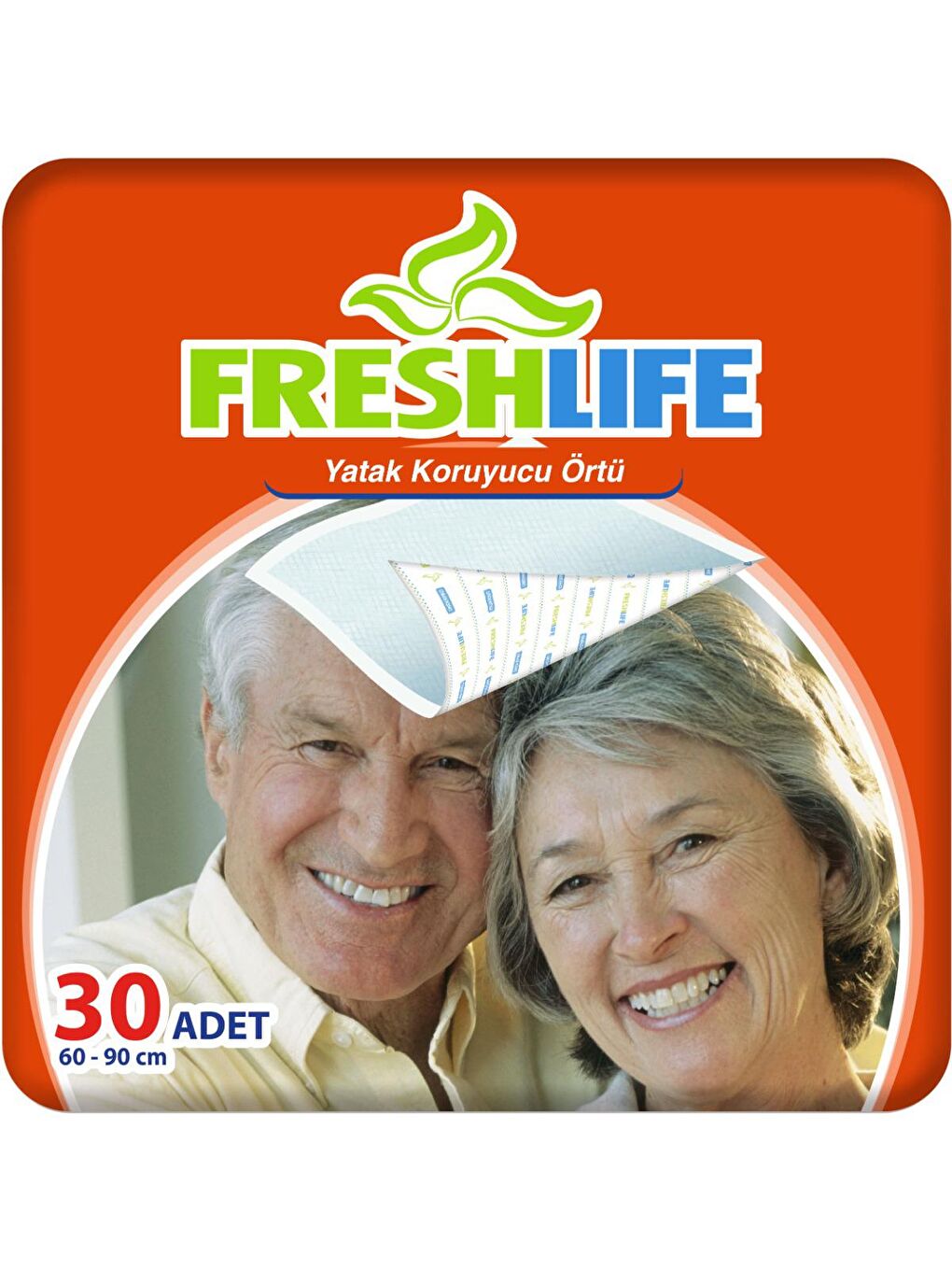 FRESHLIFE Renksiz Yatak Koruyucu Örtü 60x90 cm 30 Adet