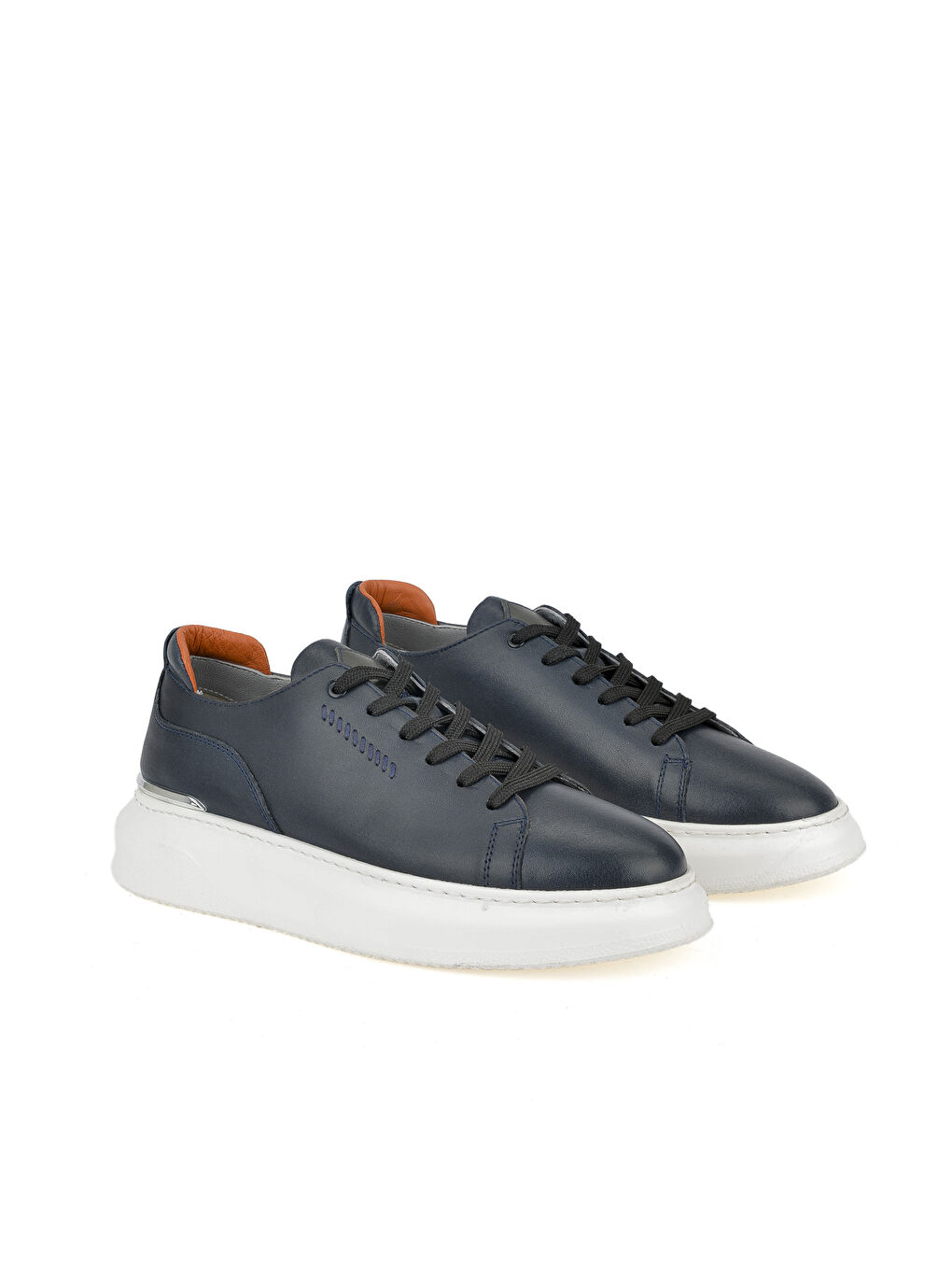 Erkek Hakiki Deri Sneaker 151987Z024 Lacivert-1