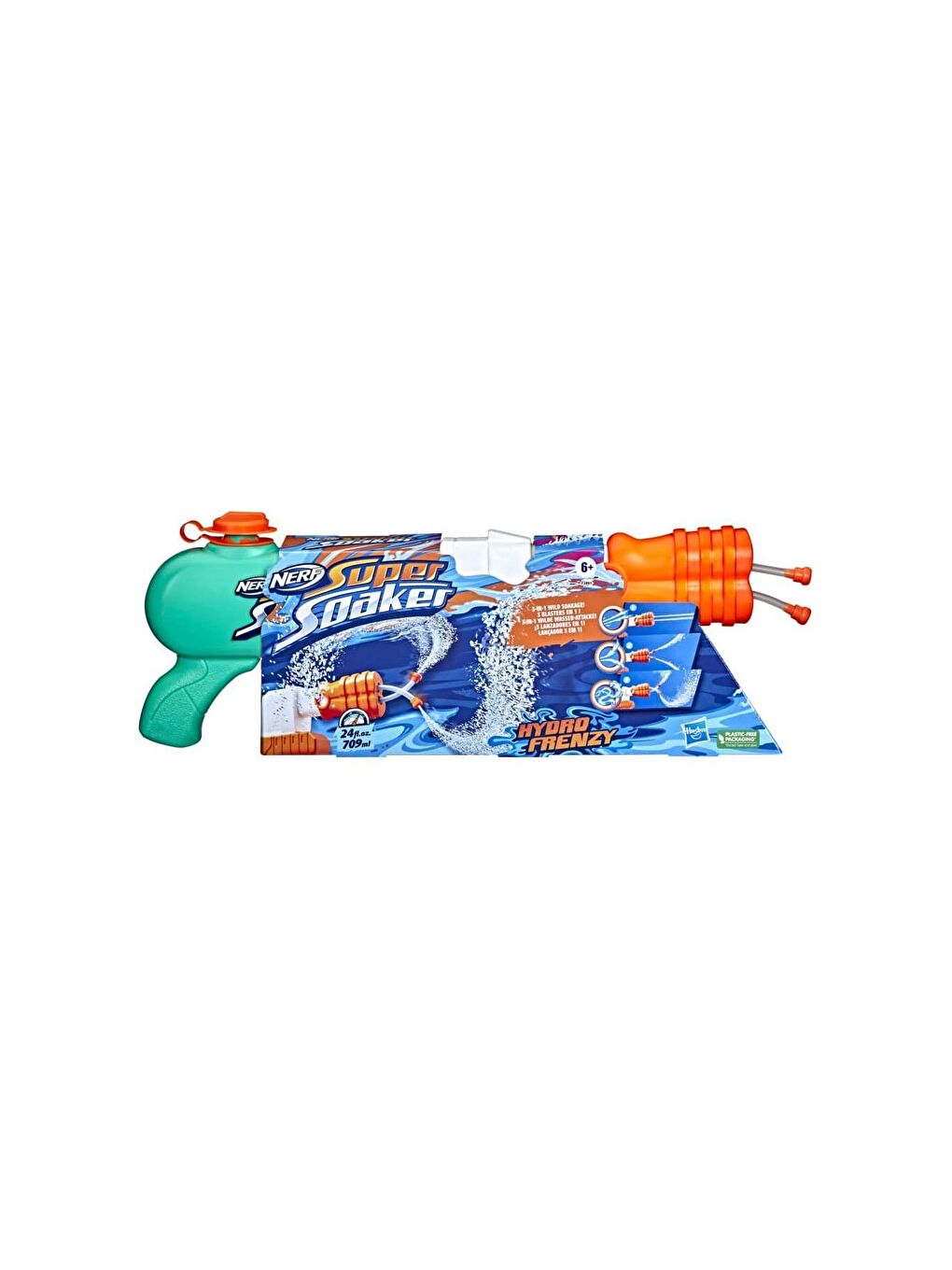 Nerf Beyaz-Renklibaskı Super Soaker Hydro Frenzy F3891 - 2