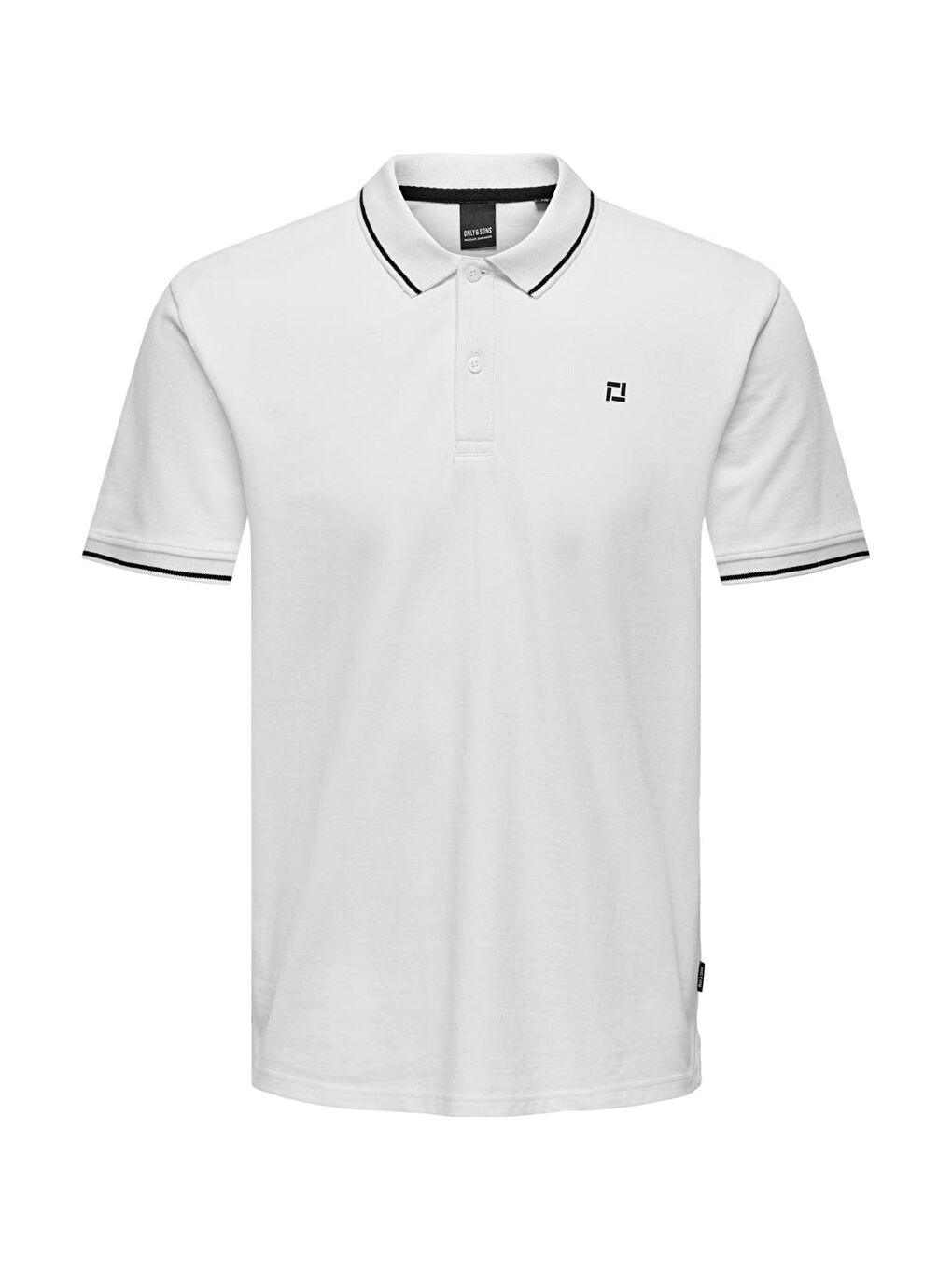 Beyaz Onsfletcher Pamuklu Regular Fit Düğmeli Polo Yaka %100 Pamuk Tişört 22024827-4