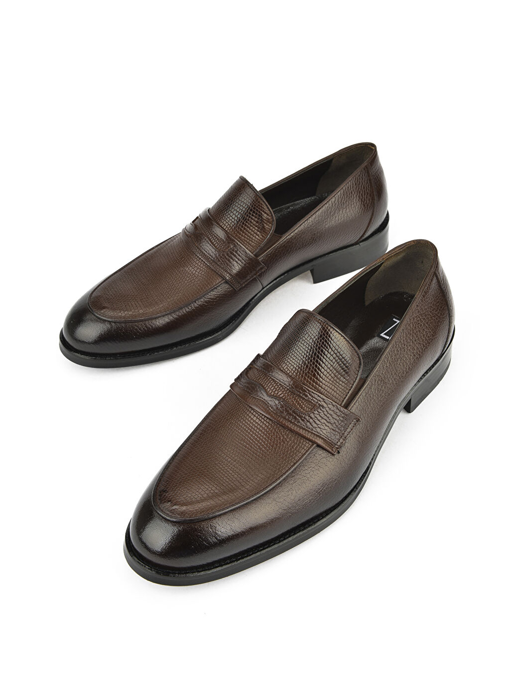 Kahverengi Erkek Hakiki Deri Klasik Ayakkabı 1511027Z086 Kahve-4